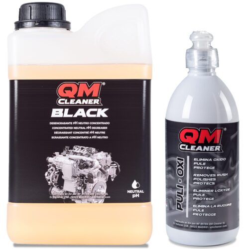 Kit Classic QM Cleaner Desengrasnte BLACK y PULI-OXI. LIMPIEZA PROFESIONAL