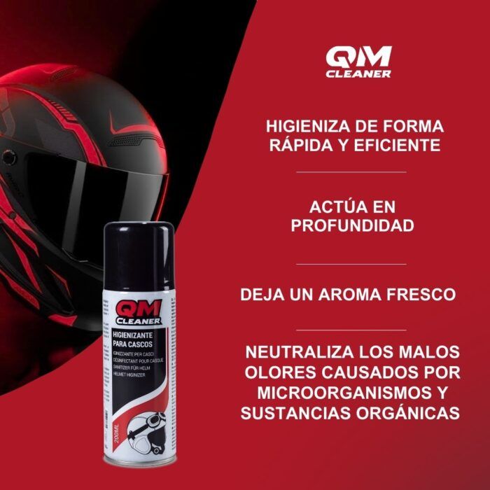 Puntos fuertes del higienizante para cascos