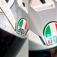 Antes y después de usar Helmet Cleaner