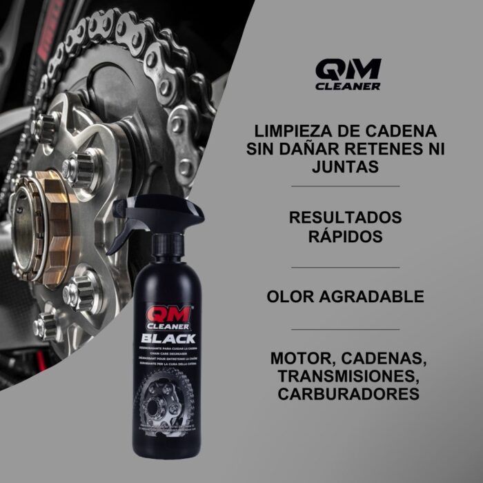 Puntos fuertes del desengrasante de cadenas Black Bike