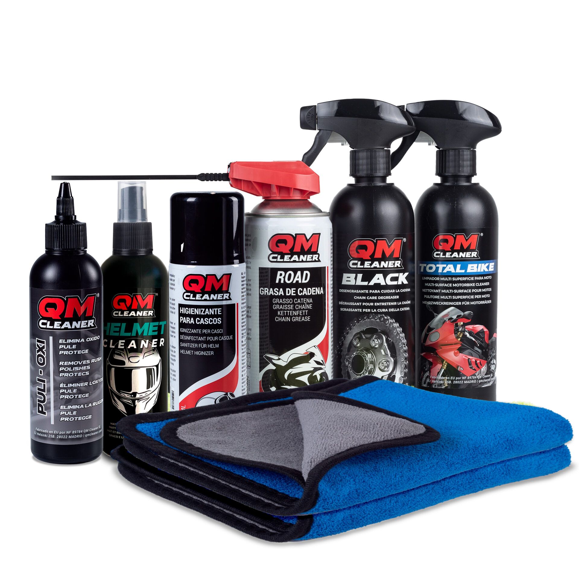 Kit Mantenimiento Moto QM Cleaner