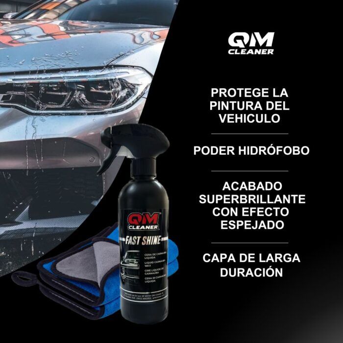 Puntos fuertes de cera de carnauba líquida Fast Shine