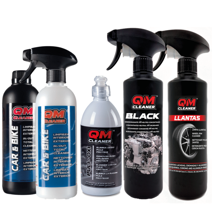 Kit de productos para el mantenimiento del vehículo