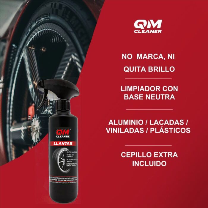 Puntos fuertes del limpiador de llantas