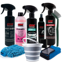 Kit de limpieza completo específico para el exterior del coche